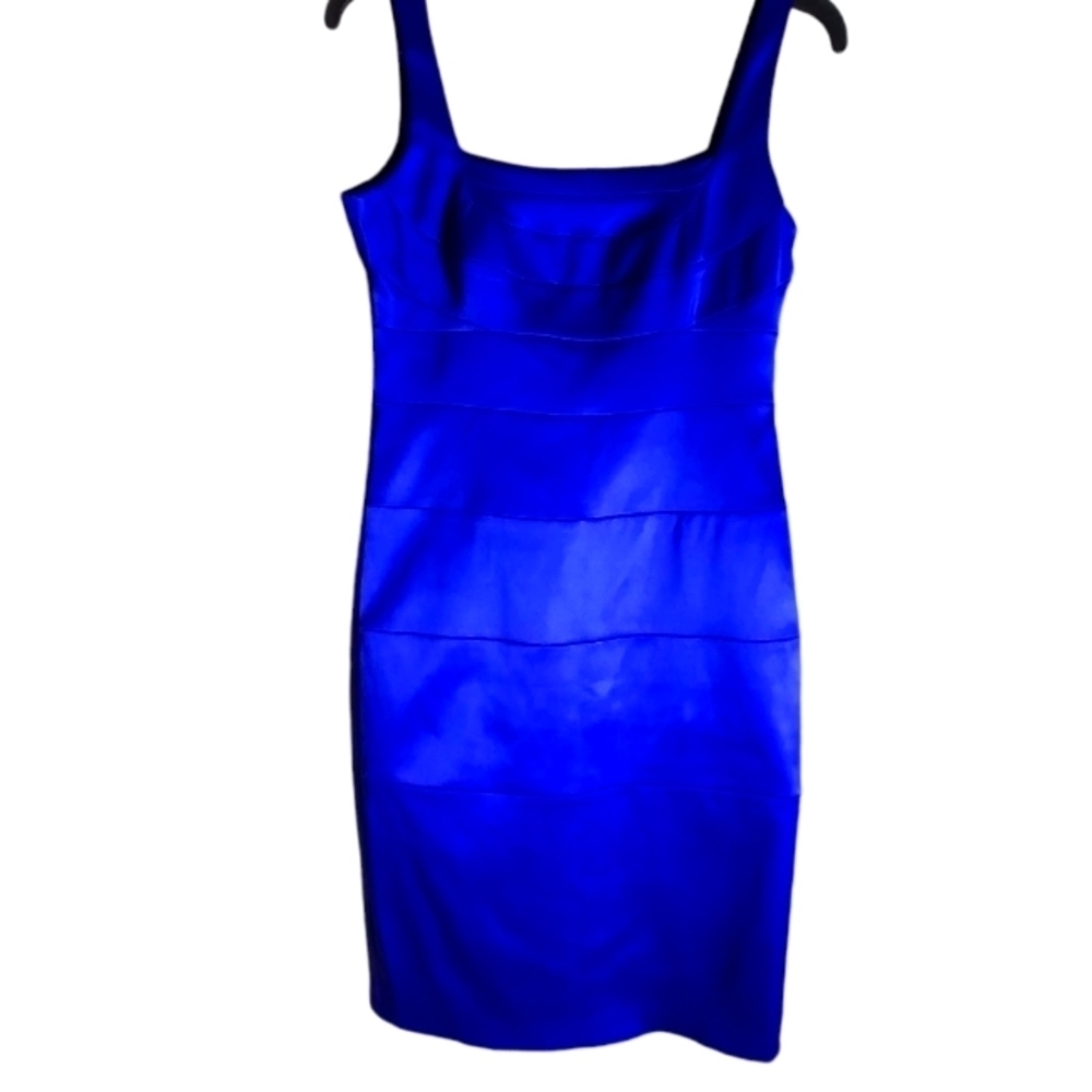 Signature by sangria blue cocktail dress